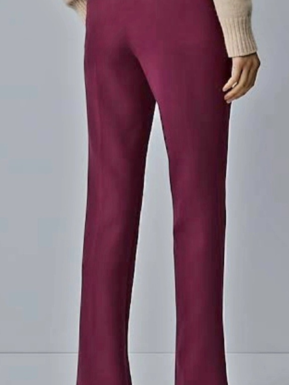 Women’s Flare Leg Pants in Deep Wine